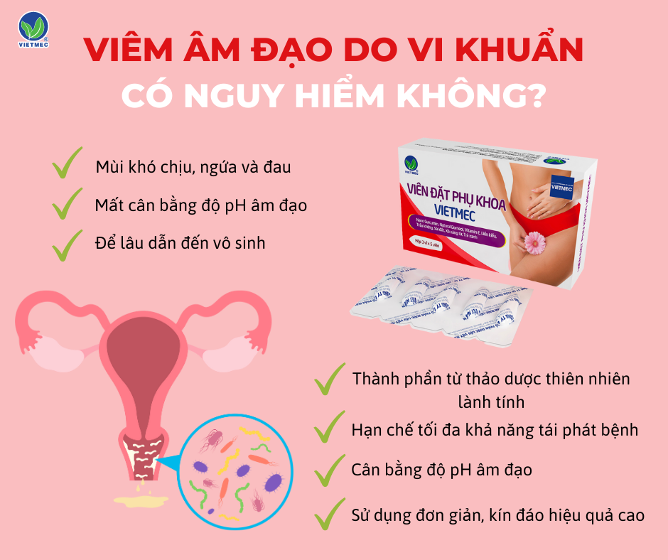 Viêm âm đạo do vi khuẩn có nguy hiểm không?