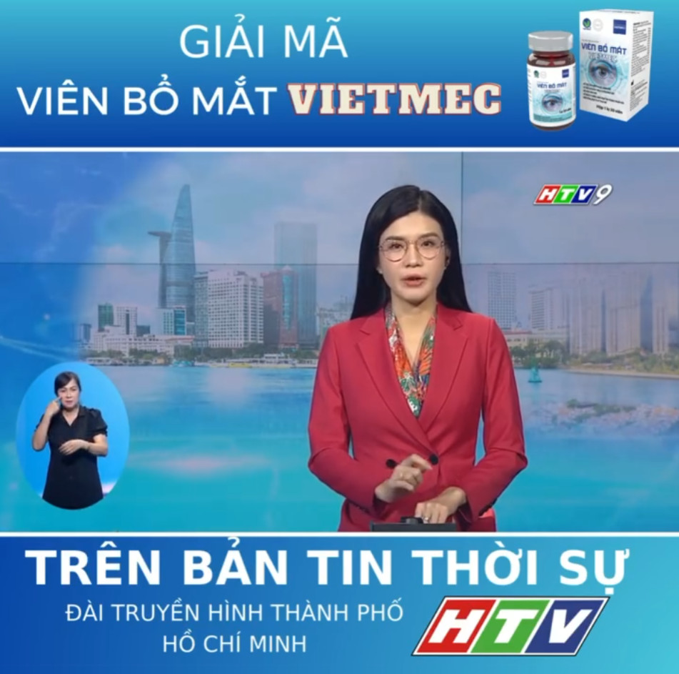 VIÊN BỔ MẮT VIETMEC TRÊN BẢN TIN THỜI SỰ ĐÀI TRUYỀN HÌNH THÀNH PHỐ HỒ CHÍ MINH HTV